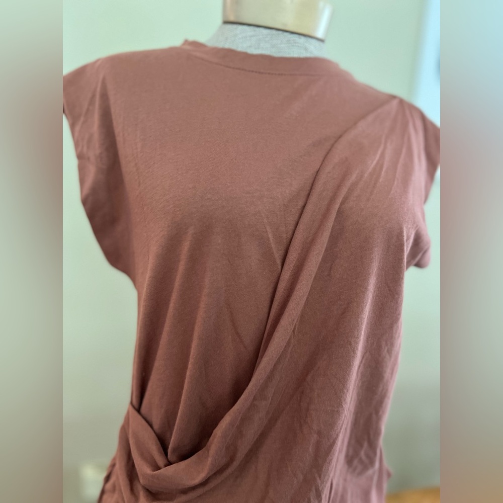 Asymmetrical Drape Muscle Tee - Picture 3 of 8